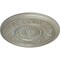 Ekena Millwork Marseille Ceiling Medallion (Fits Canopies up to 4 1/4"), Hand-Painted Flash Gold, 16 1/8"OD x 5/8"P CM16MAFLS - alternate 2